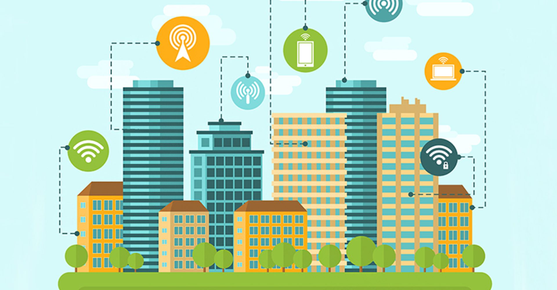 City wireless internet connection