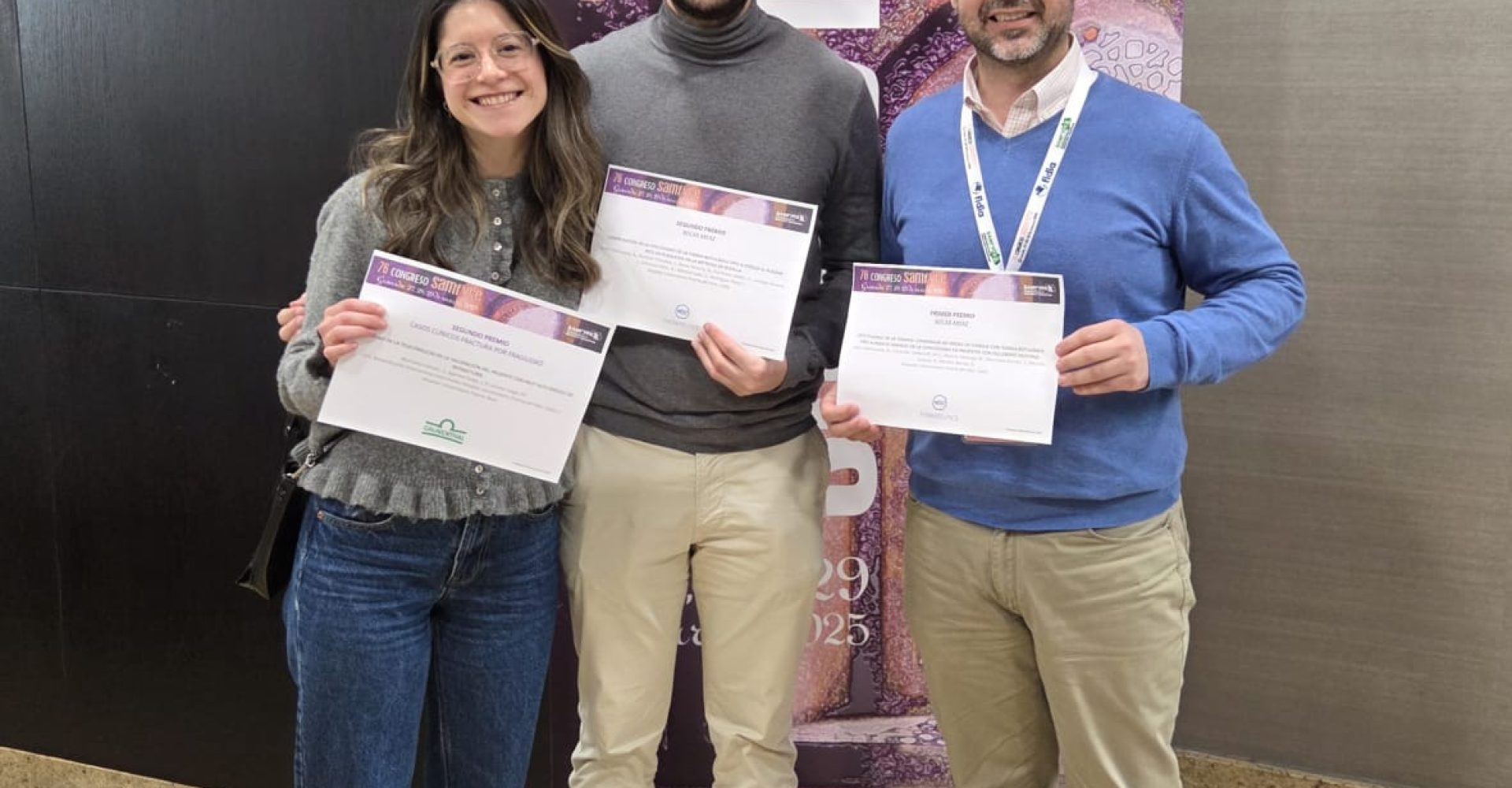 Angel León, Isabel Murciano y Jesús Gallego HUPM