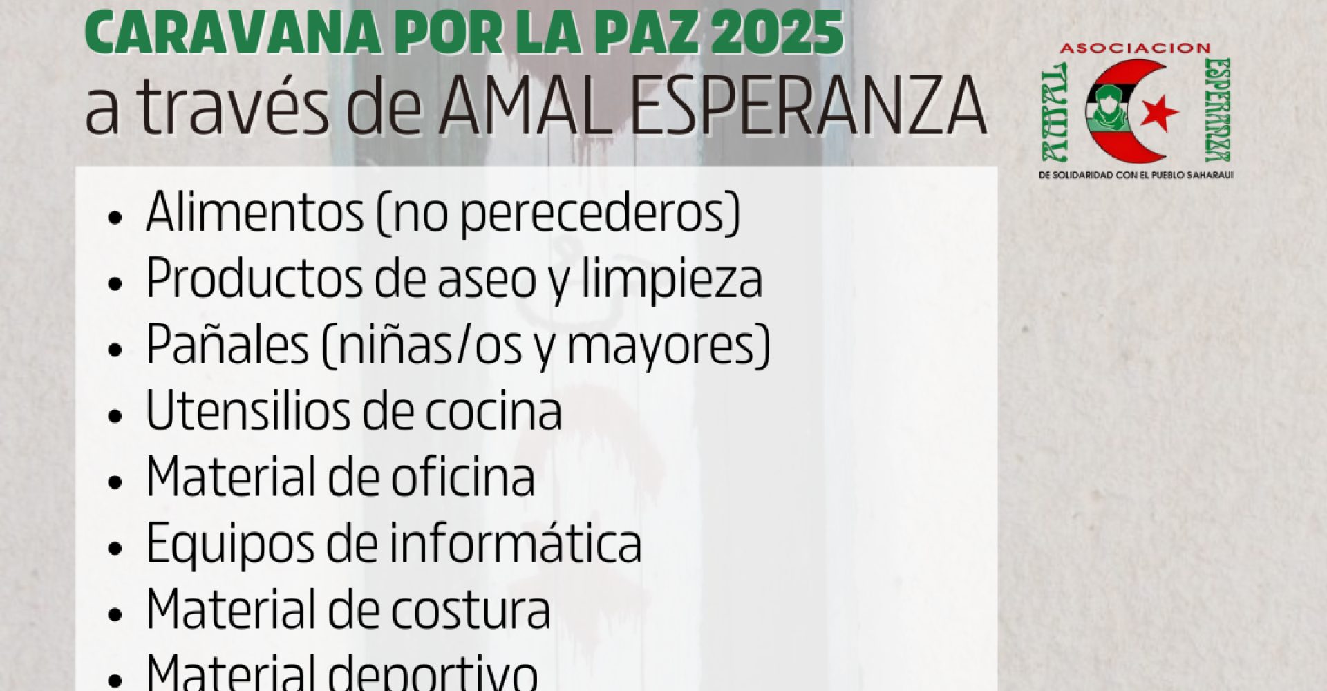 CARAVANA POR LA PAZ 2025