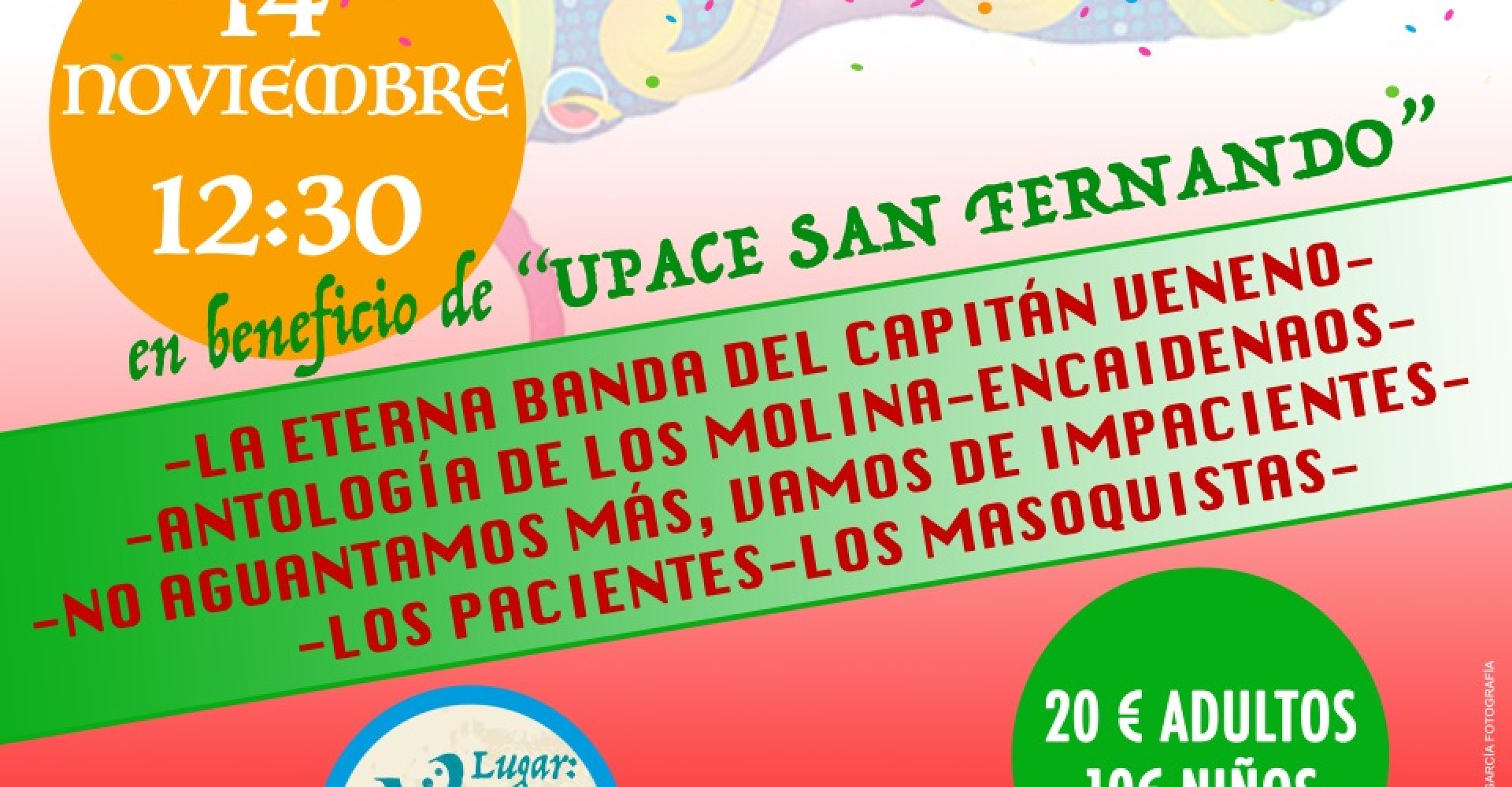 CARTEL GALA BENEFICA CARNAVAL