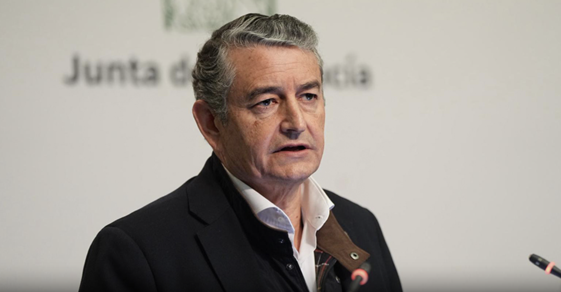 Antonio Sanz, Consejero de Sanidad, Presidencia y Emergencias de la Junta de Andalucía.