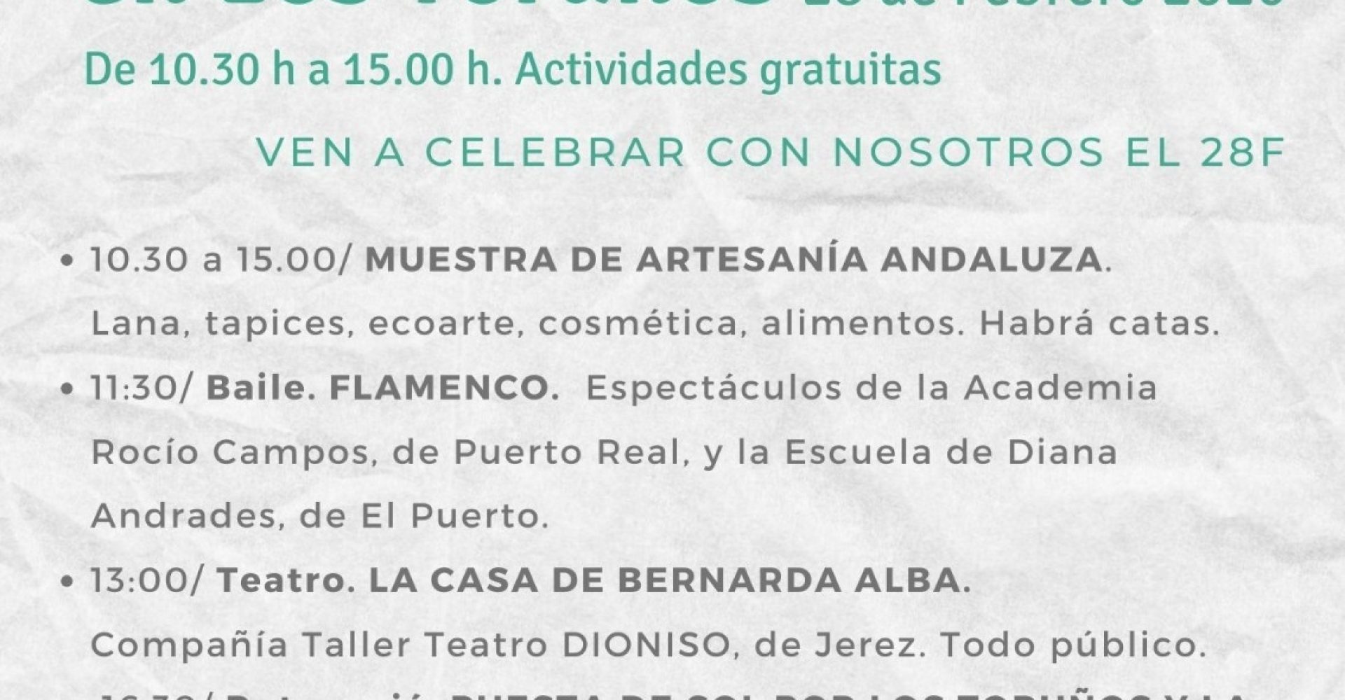 Cartel 28F Los Toruños