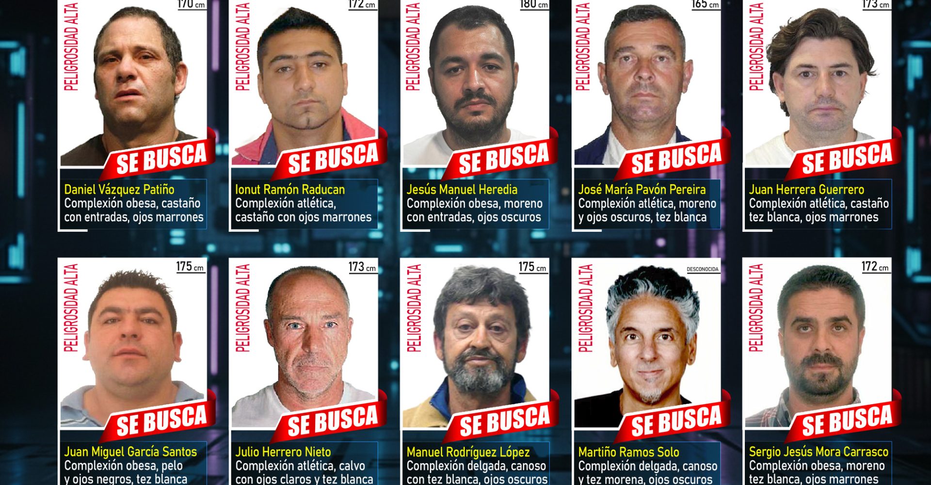 Cartel Gral. Fugitivos
