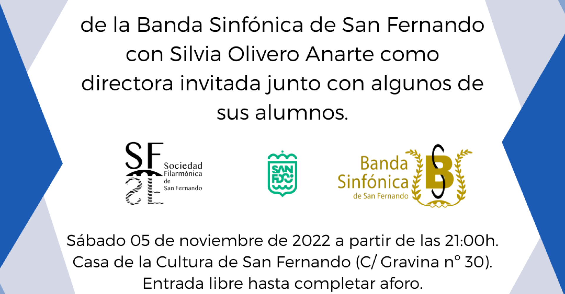 Concierto Banda Sinfónica San Fernando y Silvia Olivero