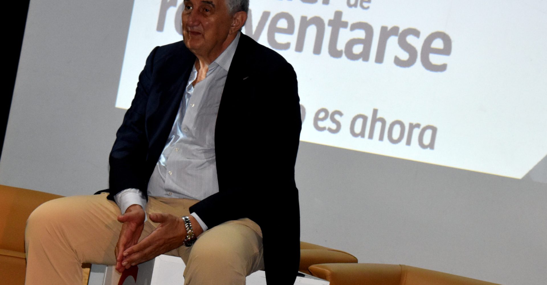 Fernando Romay durante una de las jornadas El Poder de Reinventarse