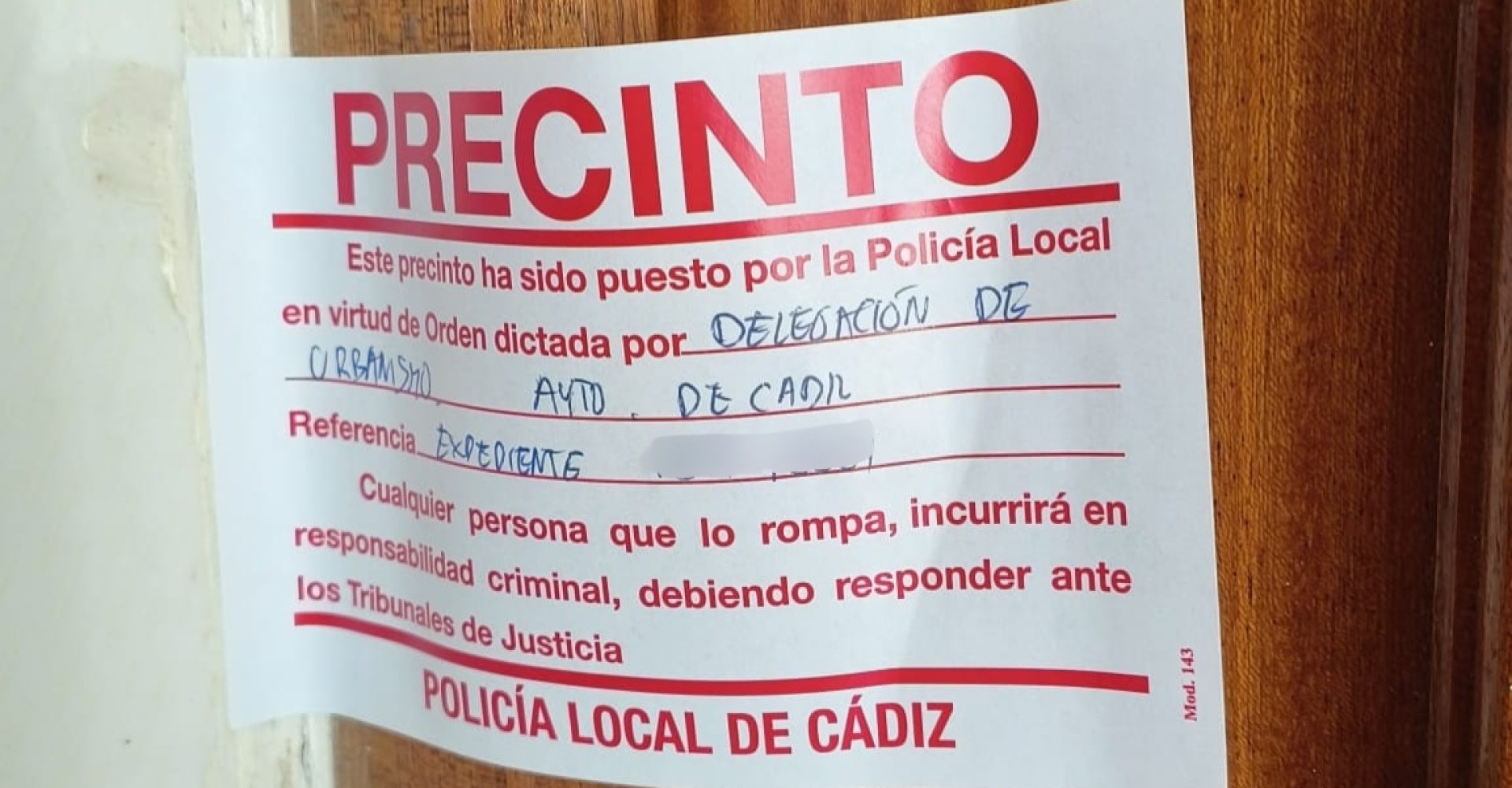 Precinto vivienda