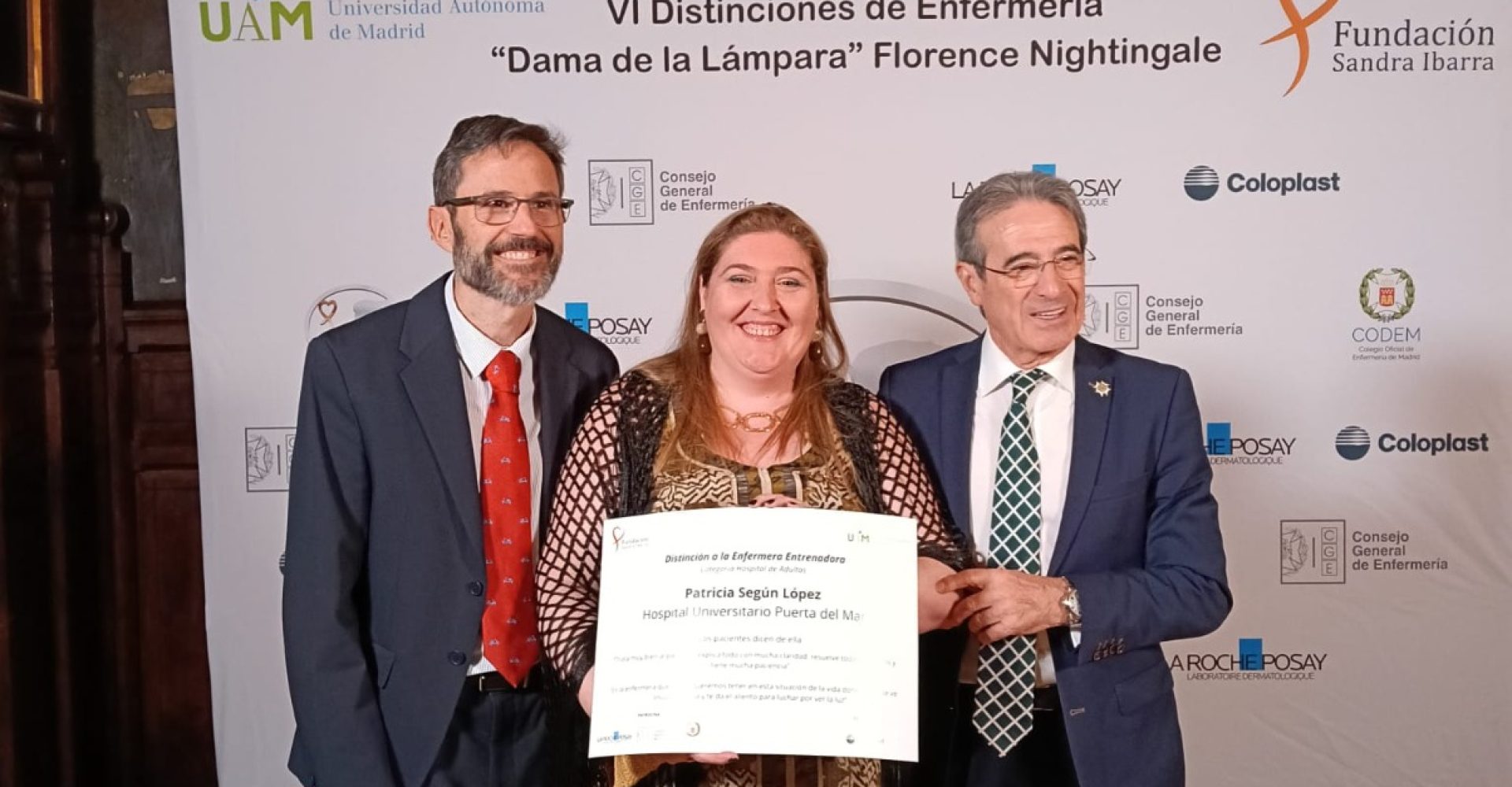 Premio enfermera Unidad Patología Mamaria HUPM