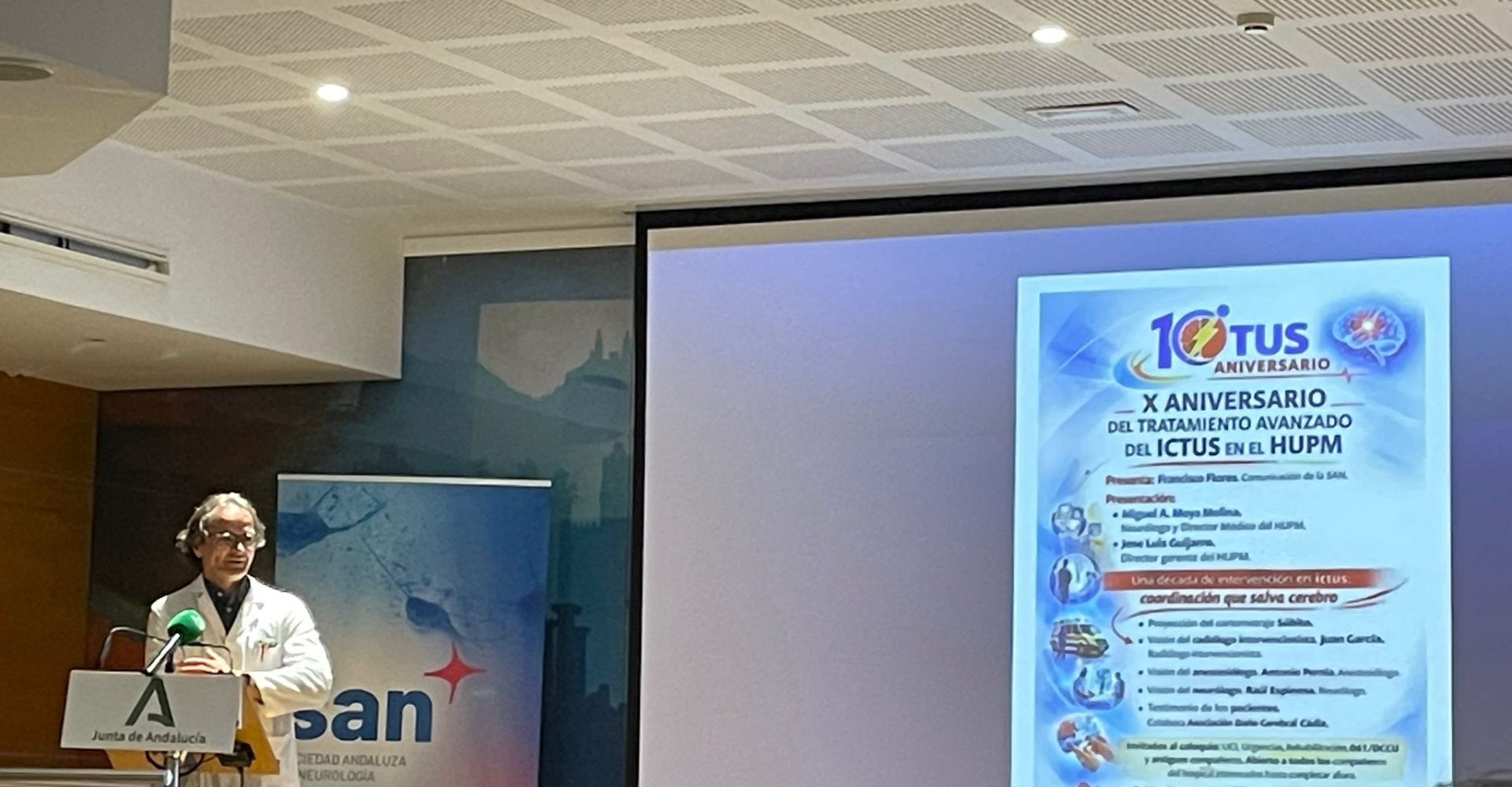 Raul Espinosa X Aniversario Tratamiento Avanzado Ictus HUPM mar 26