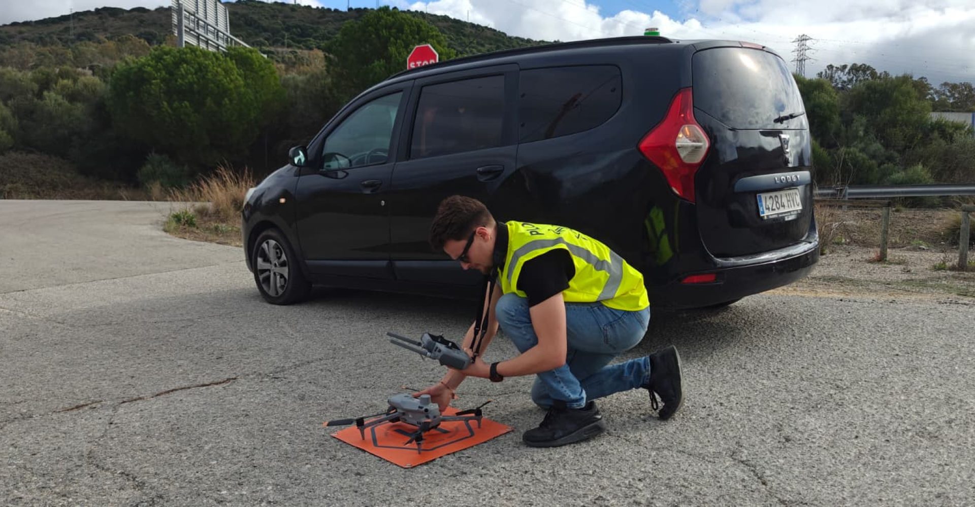 drones para inspeccionar la red de carreteras
