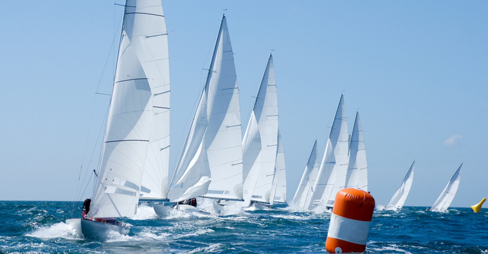 group of yacht in regatta