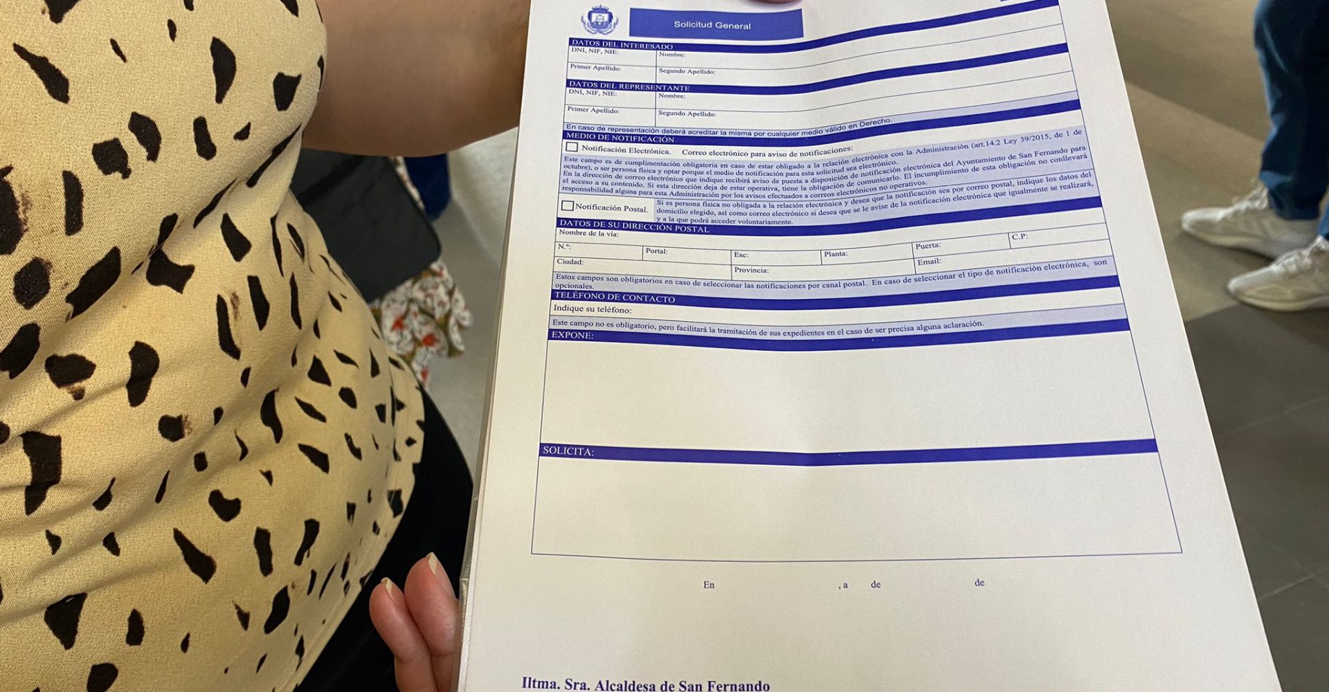 hojas de reclamaciones